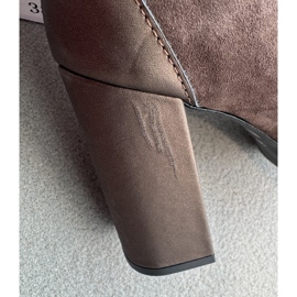 Laura Messi 2702 Brown Suede Pumps With Heel 2