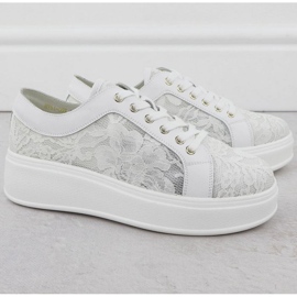 S.Barski Shoes on the platform S. Barski HY51-059 White 2