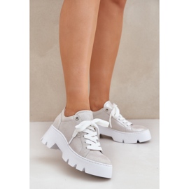 Sneakers Sports shoes on the Chebello 4632 silver platform 2 Sneakers Sports shoes on the Chebello 4632 silver platform 2