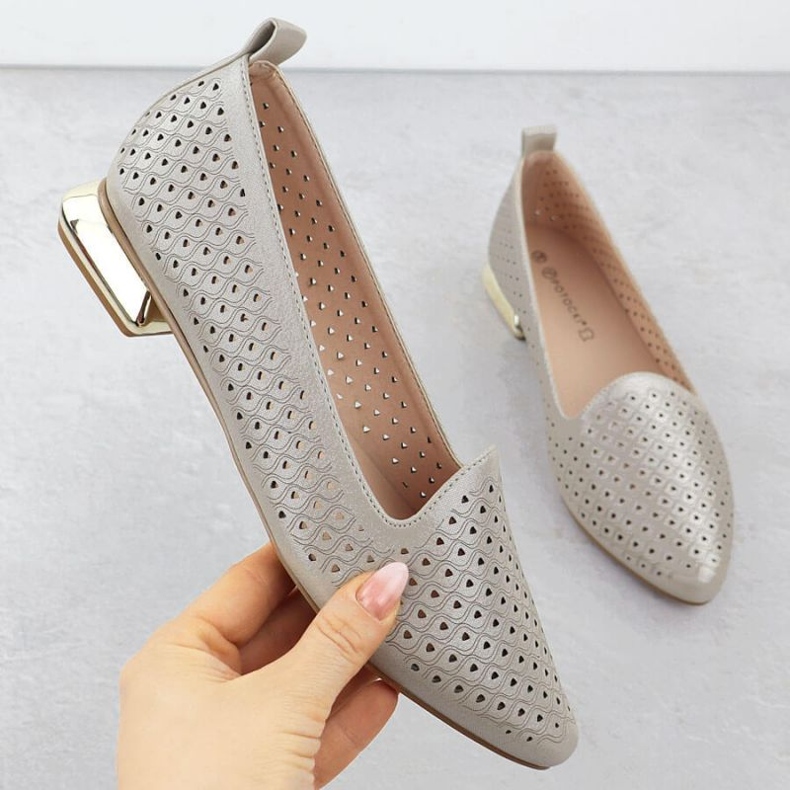 Shoes on a decorative heel Potocki in SZ12574 Wol290 1