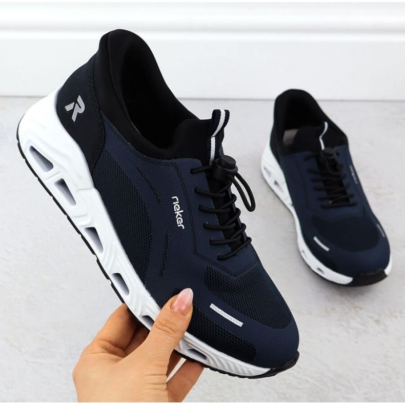 Rieker N5257-14 sports shoes black 1