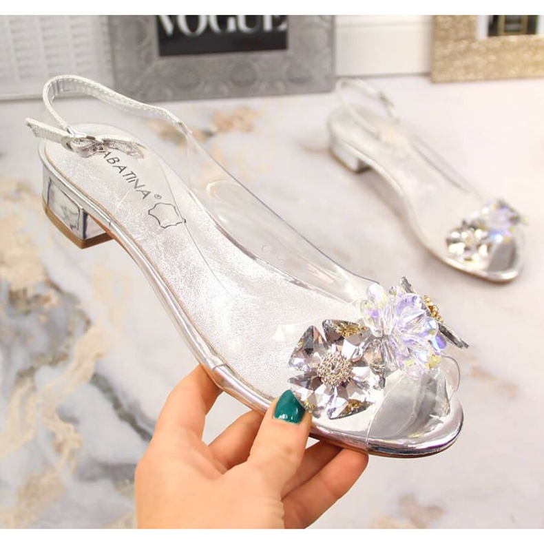 Sabatina SAB126A Sandals Tansparenty silver 1 Sabatina SAB126A Sandals Tansparenty silver 1