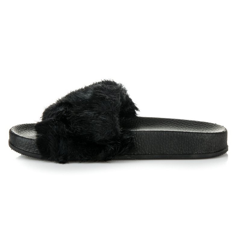 Fashionable women's slippers black 1 Fashionable women's slippers black 1