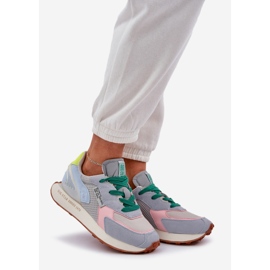 Women's sneakers on the Memory Foam System Big Star NN274682 blue platform 1