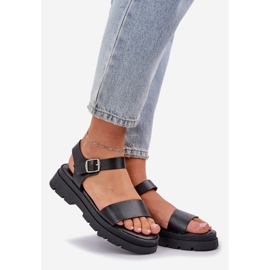 Women's sandals on the platform black 1