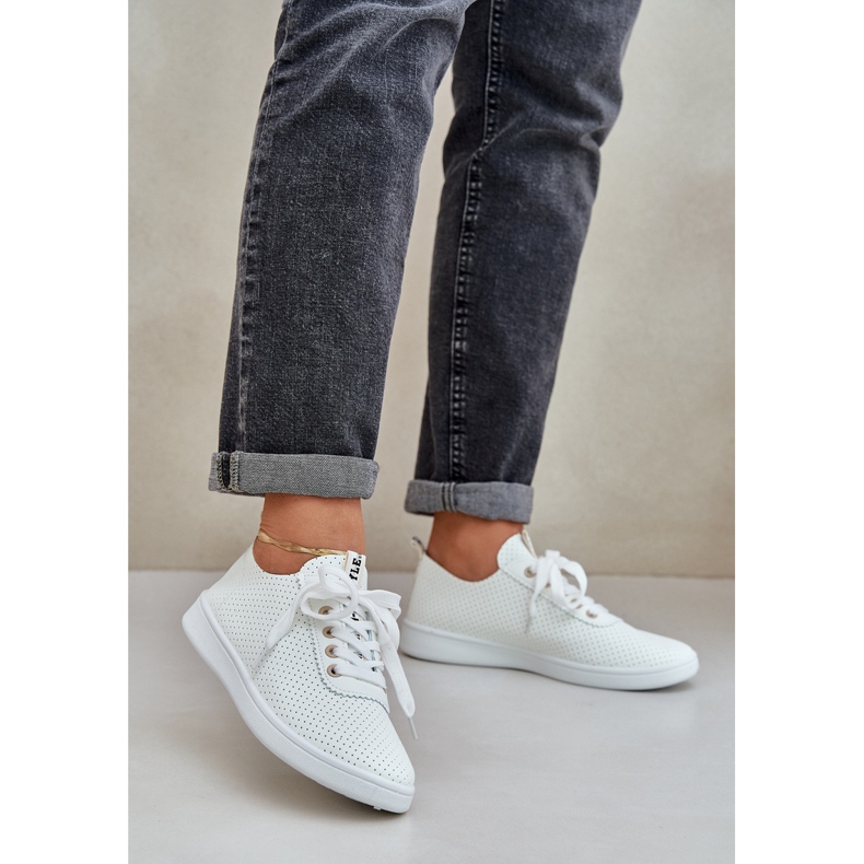 Women's openwork lace -up light bead sneakers beige 2 Women's openwork lace -up light bead sneakers beige 2