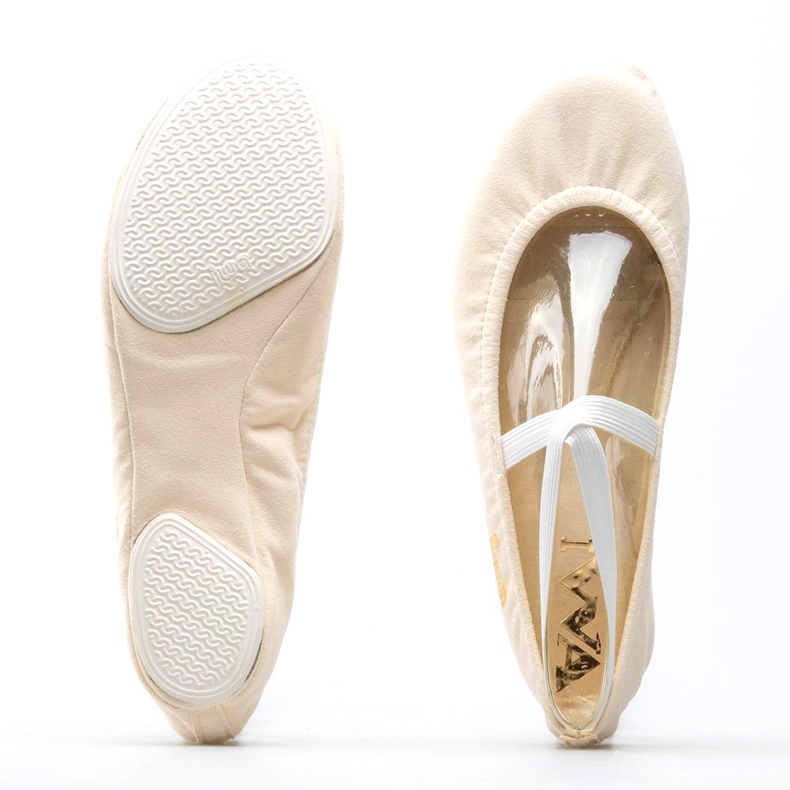 Gymnastic ballet shoes Iwa 302 cream beige 4