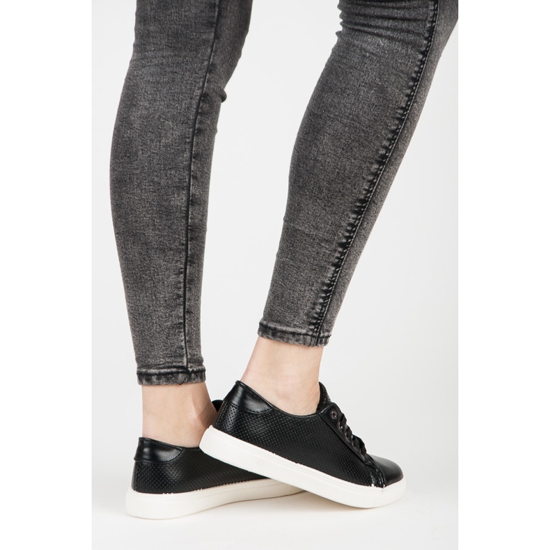 Openwork Sneakers black 1