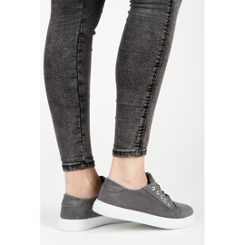 Openwork sneakers grey 2