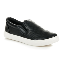 Openwork Slipons black 2