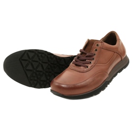 Olivier Men's leather casual shoes 902KNT brown 5