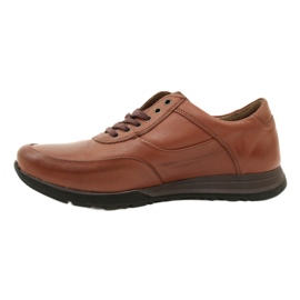 Olivier Men's leather casual shoes 902KNT brown 3