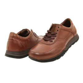 Olivier Men's leather casual shoes 902KNT brown 6