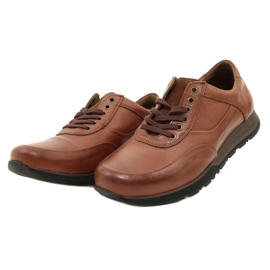 Olivier Men's leather casual shoes 902KNT brown 4