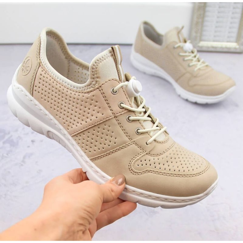 Rieker L3254-62 Beige Sports Shoes 1