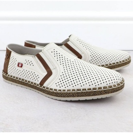 Rieker b5297-80 white openwork shoes 1