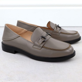 Moccasin shoes with a Vinceza 18107 decoration gray grey 2 Moccasin shoes with a Vinceza 18107 decoration gray grey 2