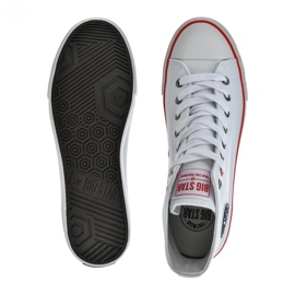 Men's shoes high sneakers big star nn174305 white 1