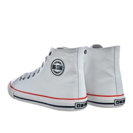 Men's shoes high sneakers big star nn174305 white 2