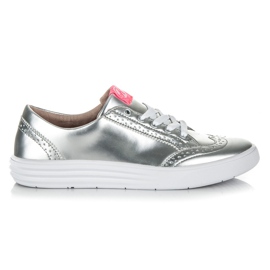 Kylie silver sneakers grey 2 Kylie silver sneakers grey 2