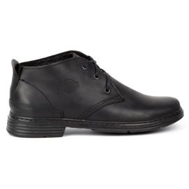 Polbut Men's leather boots 191D black 1
