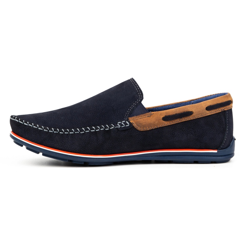 KOMODO Men's 920K Leather Loafers Navy Blue 1 KOMODO Men's 920K Leather Loafers Navy Blue 1