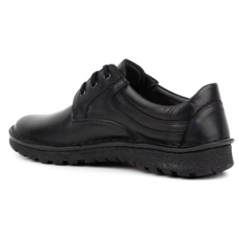 Kampol Classic men's half-boots 15KAM leather black 1