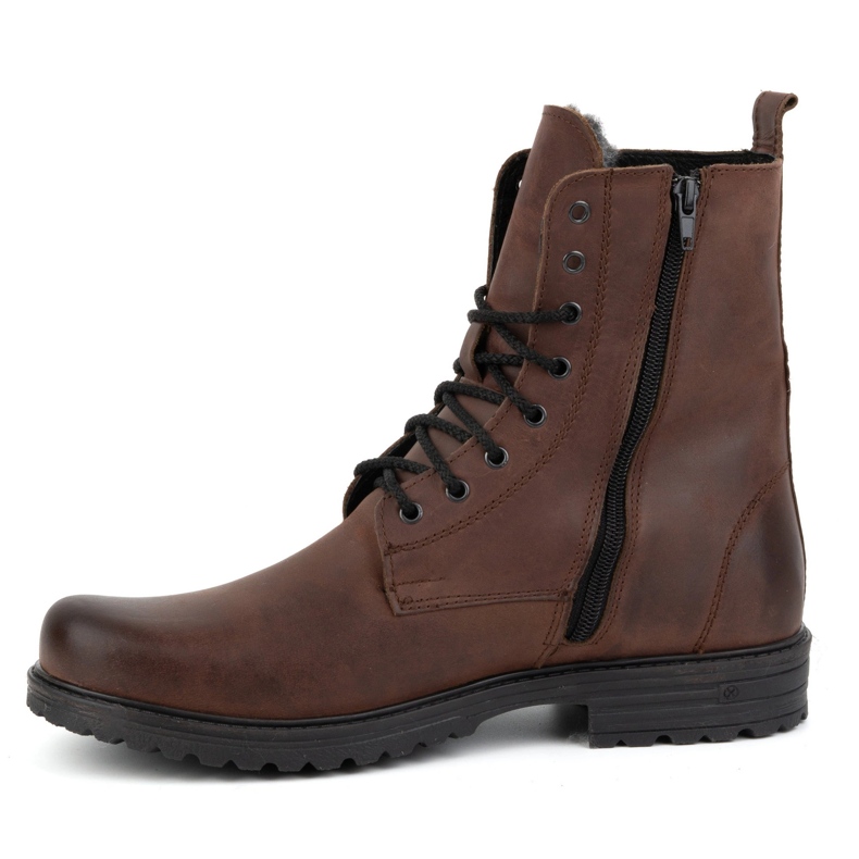 Polbut Men's military boots, Polish leather, 2118S, brown 1 Polbut Men's military boots, Polish leather, 2118S, brown 1