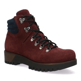 Olivier Women's burgundy women's boots 5-0958-034 red 1