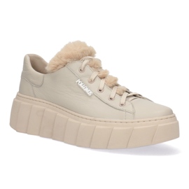 Women's leather shoes Pollonus Vanilla Verona 5-1616-001 beige 1