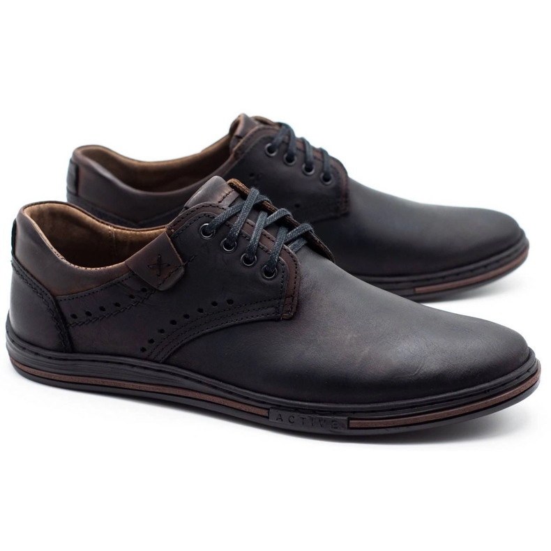 Polbut Men's leather shoes casual 402 black 2 Polbut Men's leather shoes casual 402 black 2