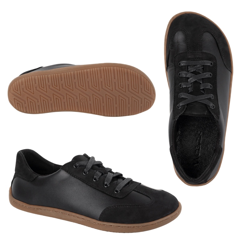 Barefoot minimalist leather Wasak 0744W black 2