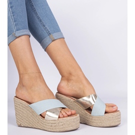 Espadrilles for wedges blue 1 Espadrilles for wedges blue 1