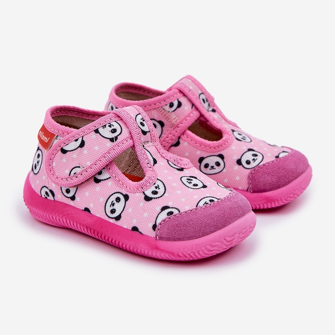 Slippers Milami flexible pink Panda Ambette Velcro 1 Slippers Milami flexible pink Panda Ambette Velcro 1