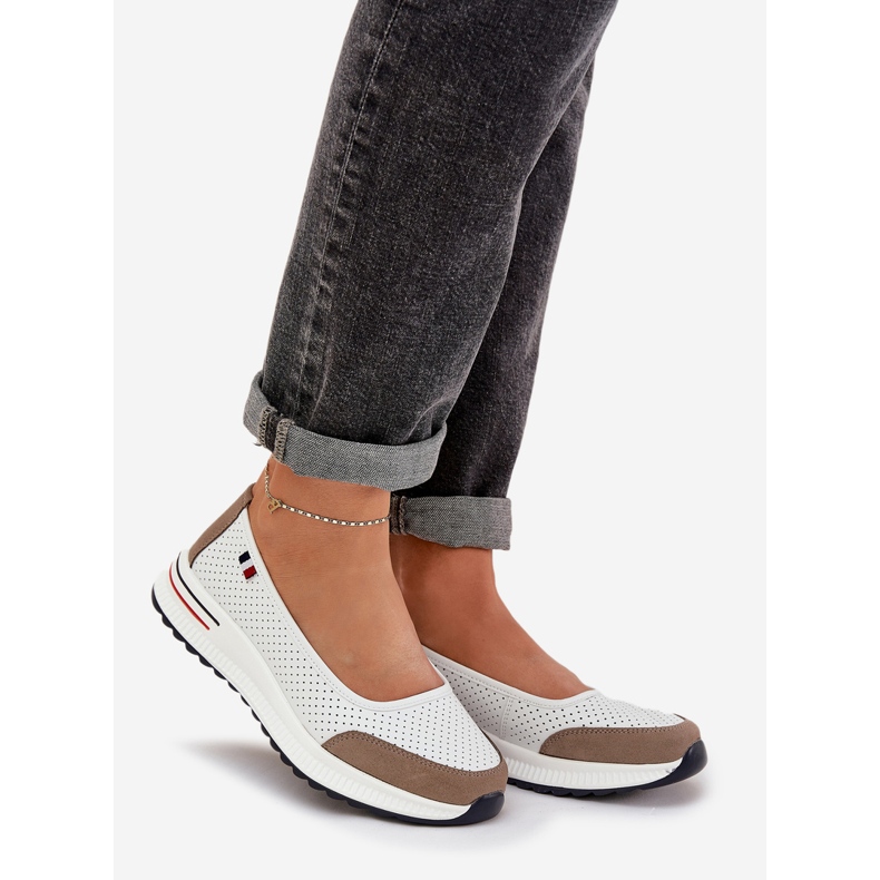 White leather ballerinas 1 White leather ballerinas 1