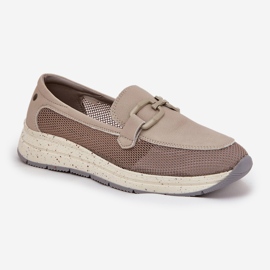 S.Barski Women's leather loafers D&amp;A TW210 gray grey 4