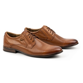 KOMODO Men's formal leather shoes 850KL brown 1