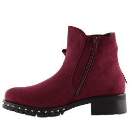 Boots Jodhpur boots burgundy DR11798-64 wine red 2
