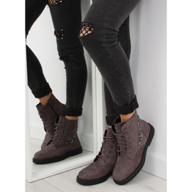 Gray Lace-up boots HQ901 gray grey 1 Gray Lace-up boots HQ901 gray grey 1