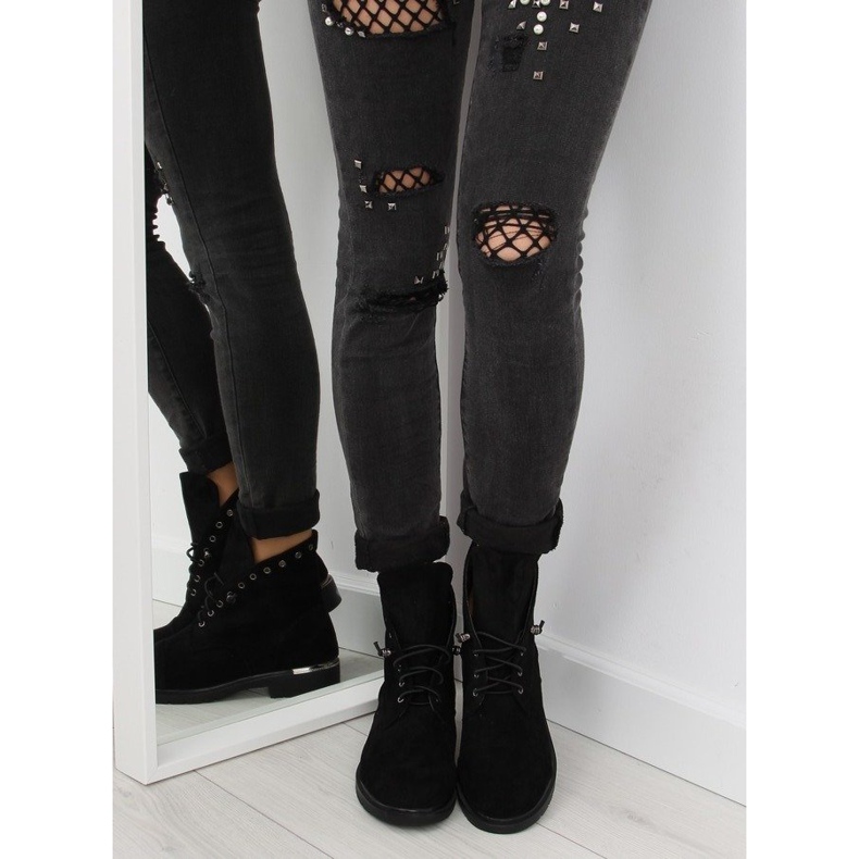 Black Workery boots V800-90 black 1