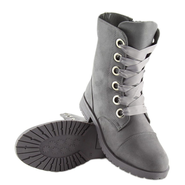 Gray AB-8 gray workery boots grey 1