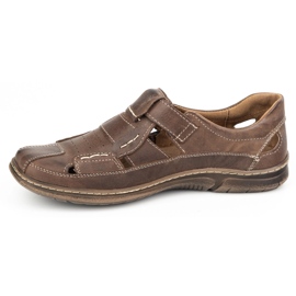 KOMODO Velcro leather shoes 937 COMMON Dark brown 1 KOMODO Velcro leather shoes 937 COMMON Dark brown 1