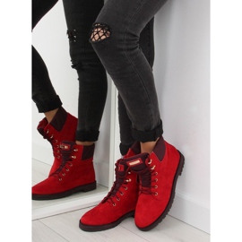 Lace-up boots red 1539 Red 2