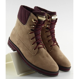 Lace-up boots beige 1539 Khaki 1