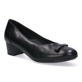 Leather classic pumps women's black face Kostex 2134-K 10 1
