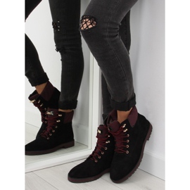 Black lace-up boots 1539 Black 2