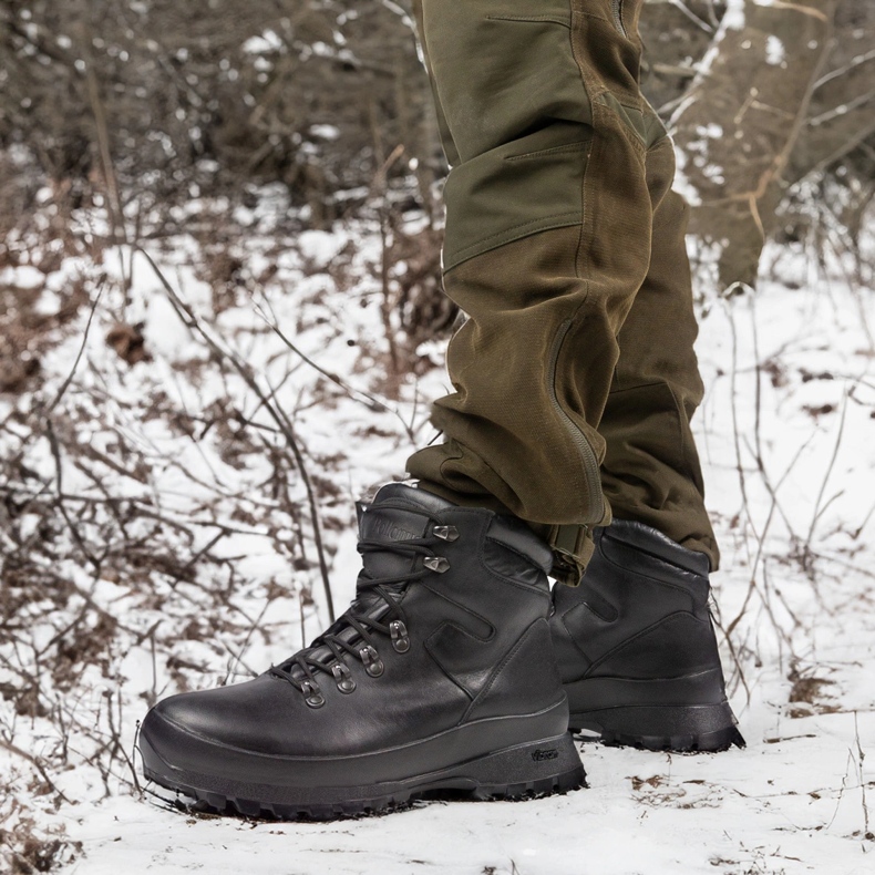 Solid Trekking Tactical Shoes-Myśliwskie Bison Pollonus Black 6-0126-001 2