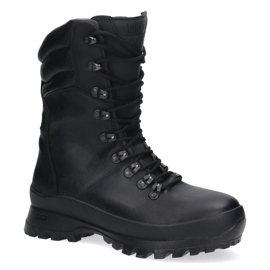 Leather trekking-myśliwskie pollonus black 6-0124-001 Basior 1