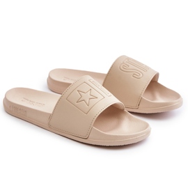 Women's foam flip-flops Big Star OO274043 Beige 4