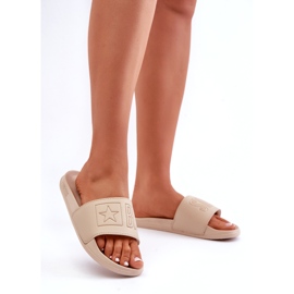 Women's foam flip-flops Big Star OO274043 Beige 2